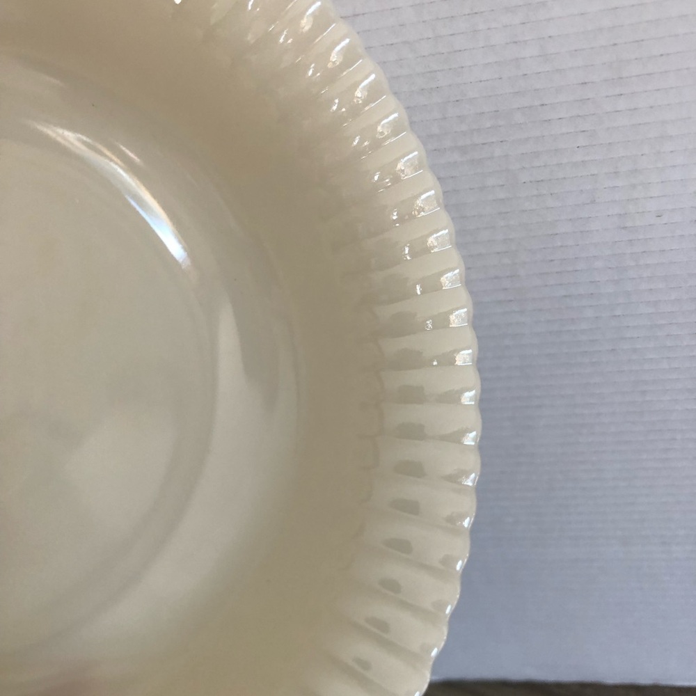 Vtg Colorex Cream Glass Serving Bowl - Picture 4 of 10